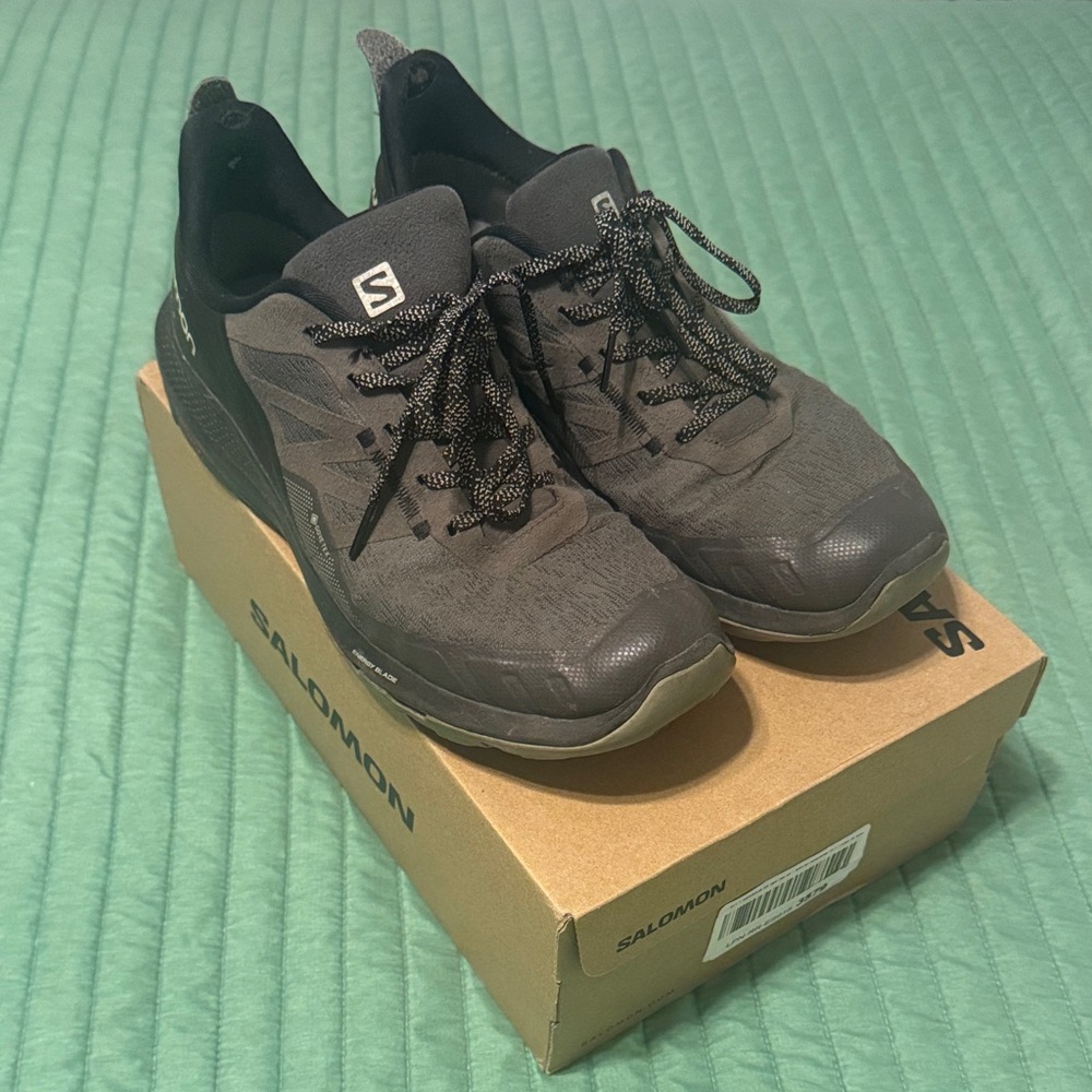 Salomon OUTpulse GTX Gore-Tex Men's Charcoal Athletic Shoes US 10.5
